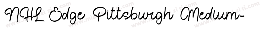 NHL Edge Pittsburgh Medium字体转换